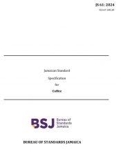 JS 61 2024 - Jamaican Standard Specification for Coffee