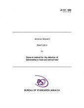 JS 147 1999 - Jamaican Standard Specification for General Method for the Detection of Salmonellae in Food and Animal Feed