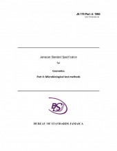 JS 170 Part 4 1993 - Jamaican Standard Specification for Cosmetic Microbiological Test Methods
