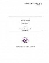 JS CRS 29 2011 - Jamaican Standard Specification for Poultry Feed and Feed Ingredients
